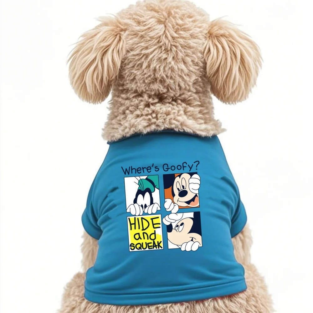 Graphic Pet Tee Wheres Goofy Soft Breathable ShortSleeved TShirt 0