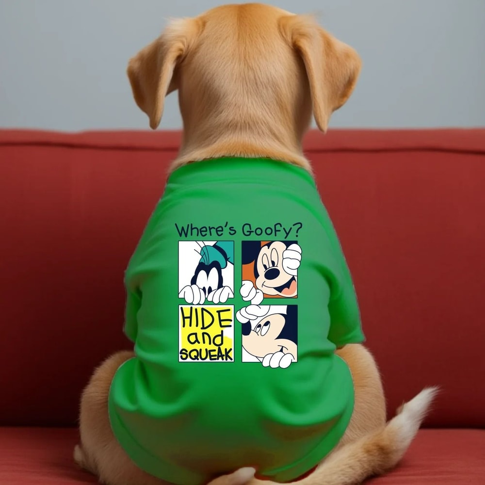 Graphic Pet Tee Wheres Goofy Soft Breathable ShortSleeved TShirt 8