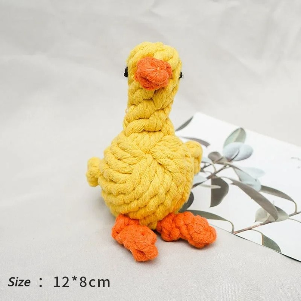 HandWoven Rope Knot Ball HeavyDuty BiteResistant Dental Chew For Small Dogs 6