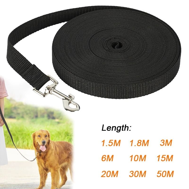 Long Nylon Training Lead HeavyDuty Outdoor Exploration Recall Leash 0
