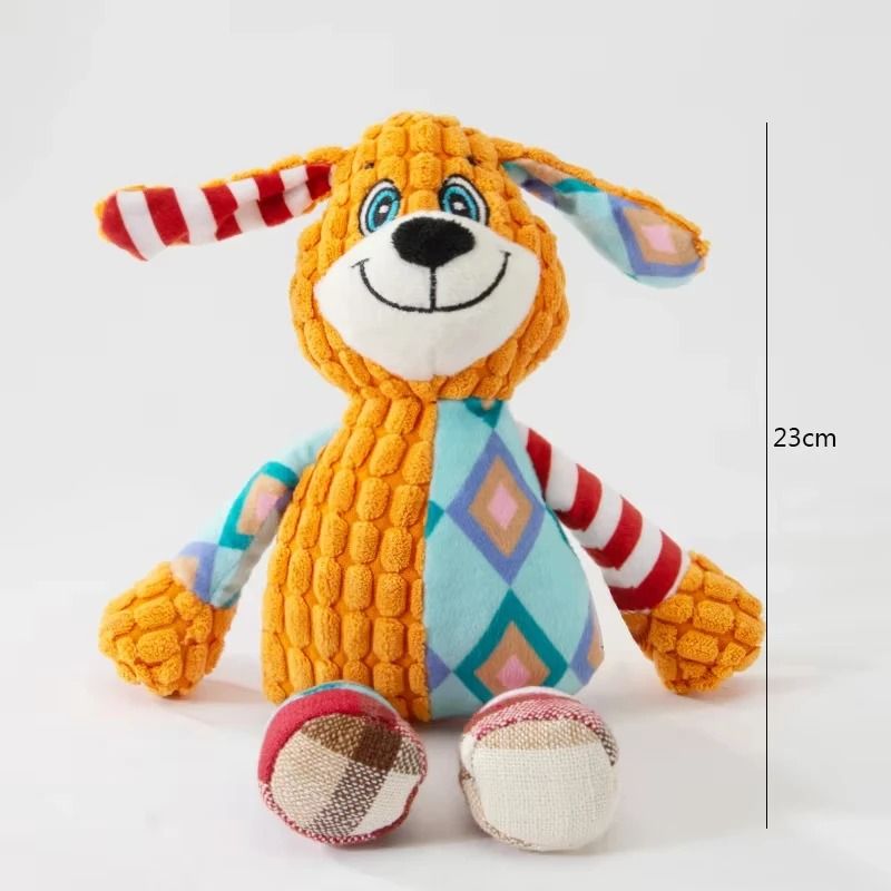 Interactive Squeaky Plush Toy BiteResistant Puzzle Chew For Dental Health Enrichment 6