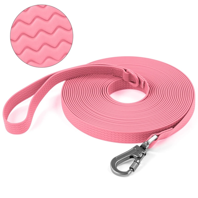 PVC Waterproof Dog Leash NonSlip HeavyDuty Training Lead For All Weather 1