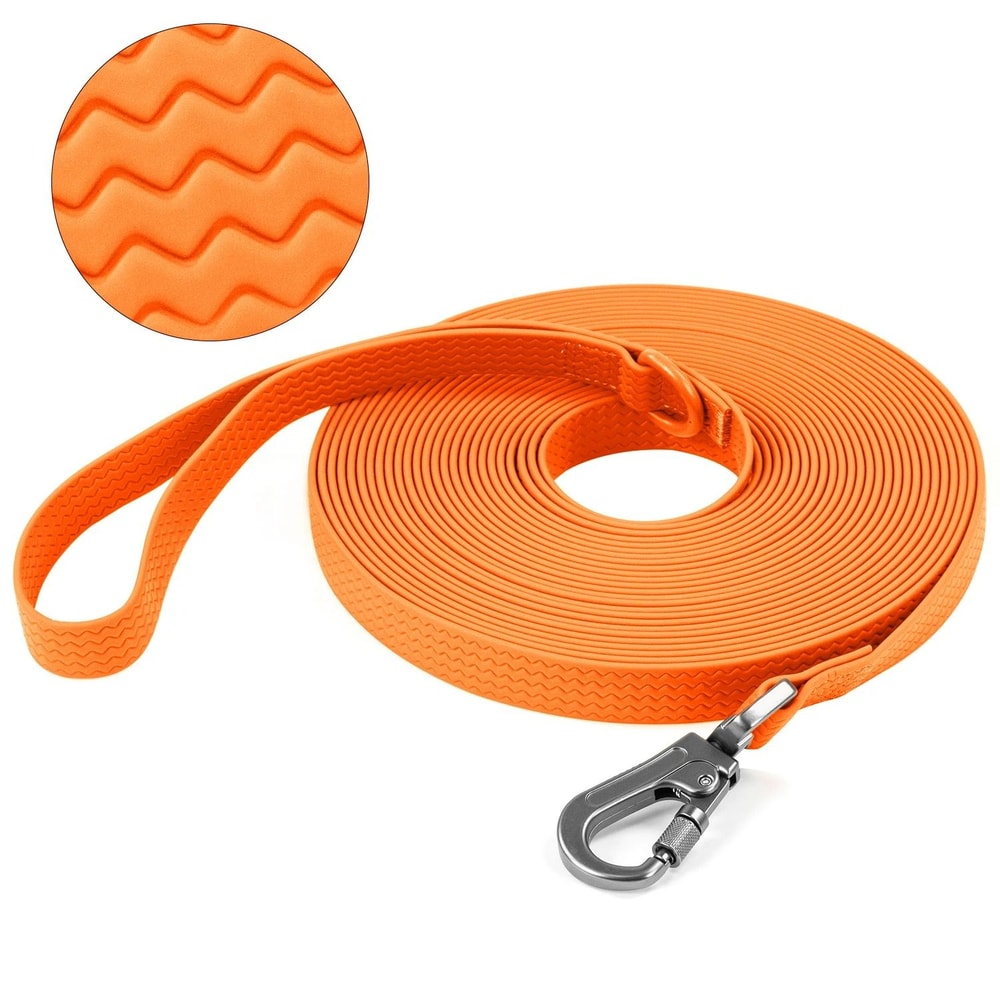 PVC Waterproof Dog Leash NonSlip HeavyDuty Training Lead For All Weather 11