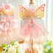 Spring Princess Pet Dress Lace Striped Skirt For Puppies Cats 5