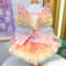Spring Princess Pet Dress Lace Striped Skirt For Puppies Cats 8