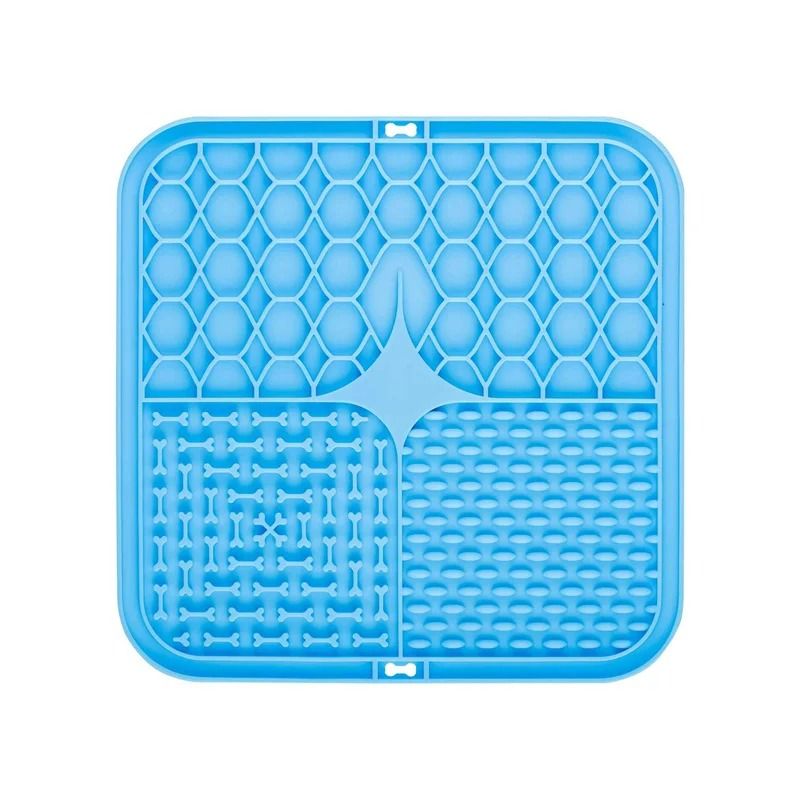 Silicone Pet Lick Mat Calming Bathing Distraction Slow Feeding Training Plate 10