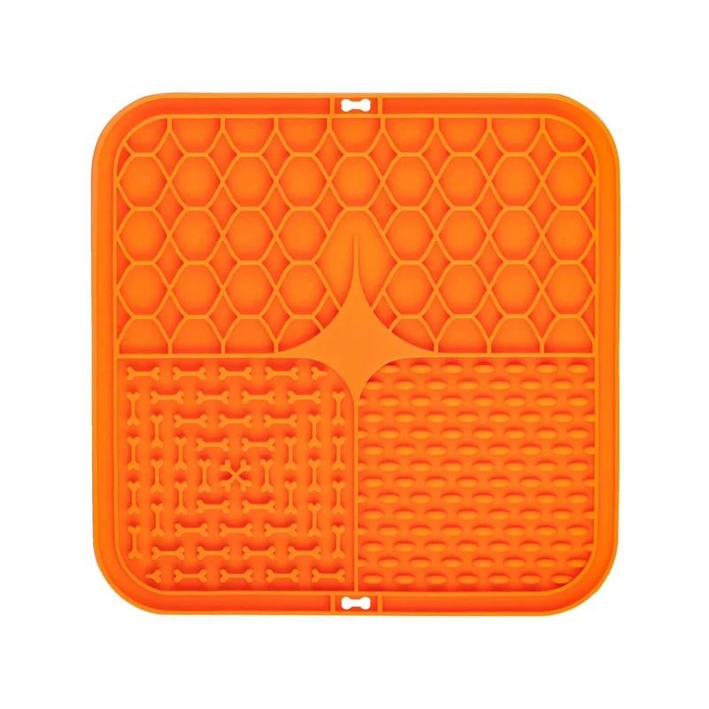 Silicone Pet Lick Mat Calming Bathing Distraction Slow Feeding Training Plate 6