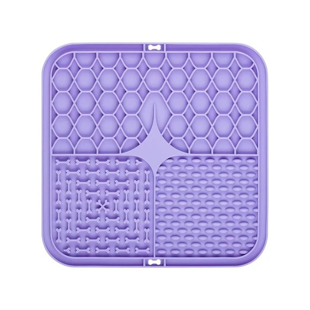 Silicone Pet Lick Mat Calming Bathing Distraction Slow Feeding Training Plate 7