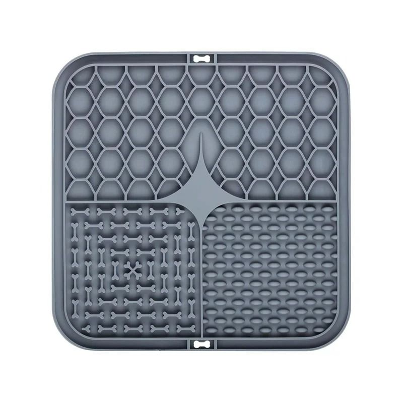 Silicone Pet Lick Mat Calming Bathing Distraction Slow Feeding Training Plate 8