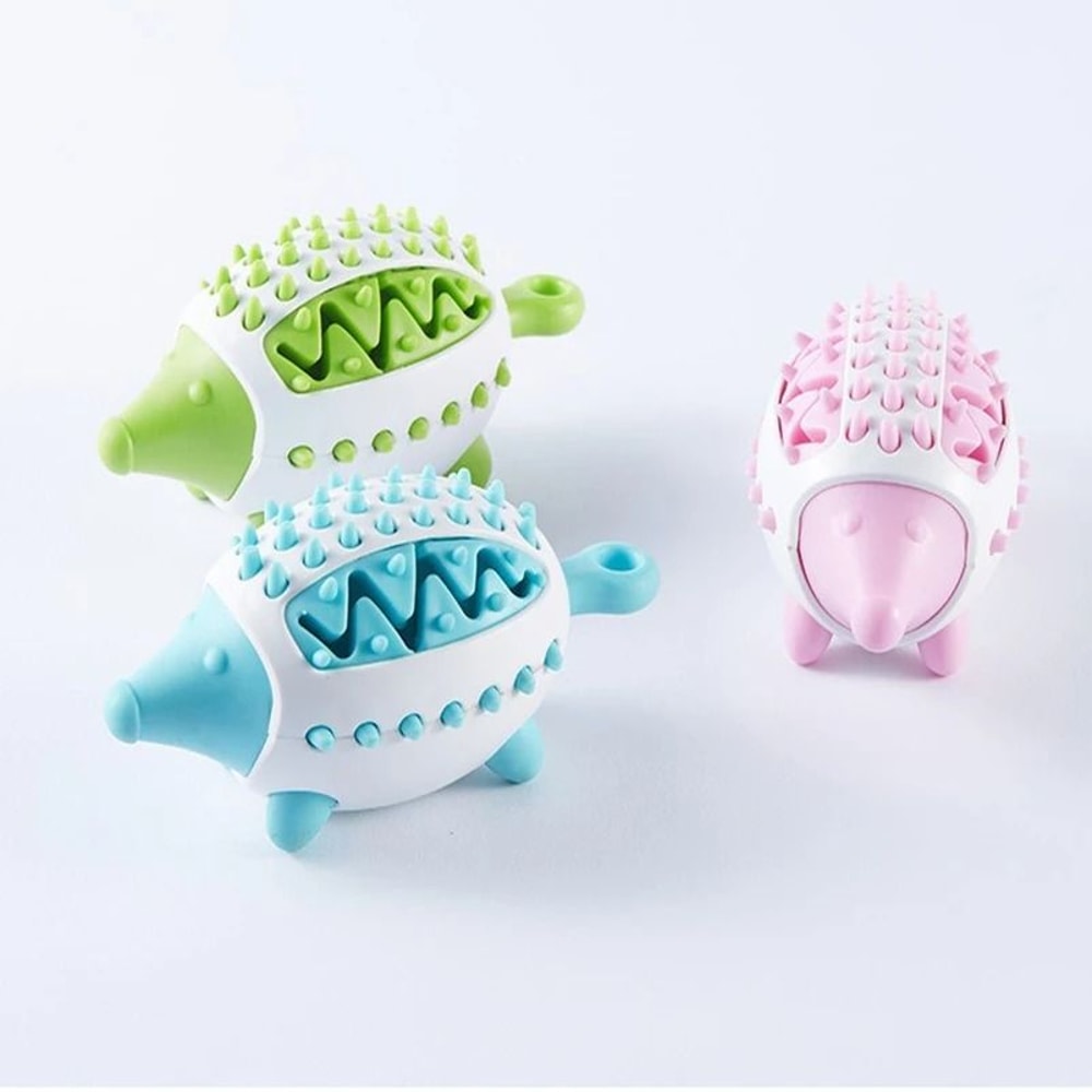 Hedgehog SlowFeeder Ball Interactive Dental Care Food Dispensing Toy For Dogs 4