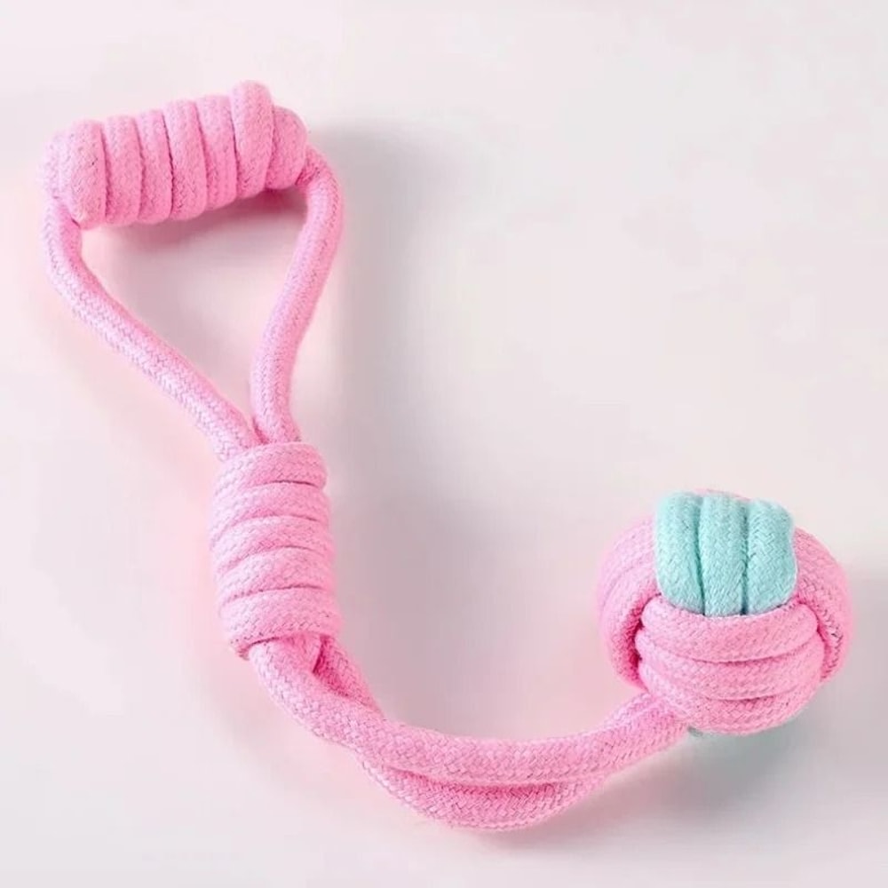HeavyDuty Cotton Rope Ball BiteResistant Interactive Chew Toy For Dental Health 0