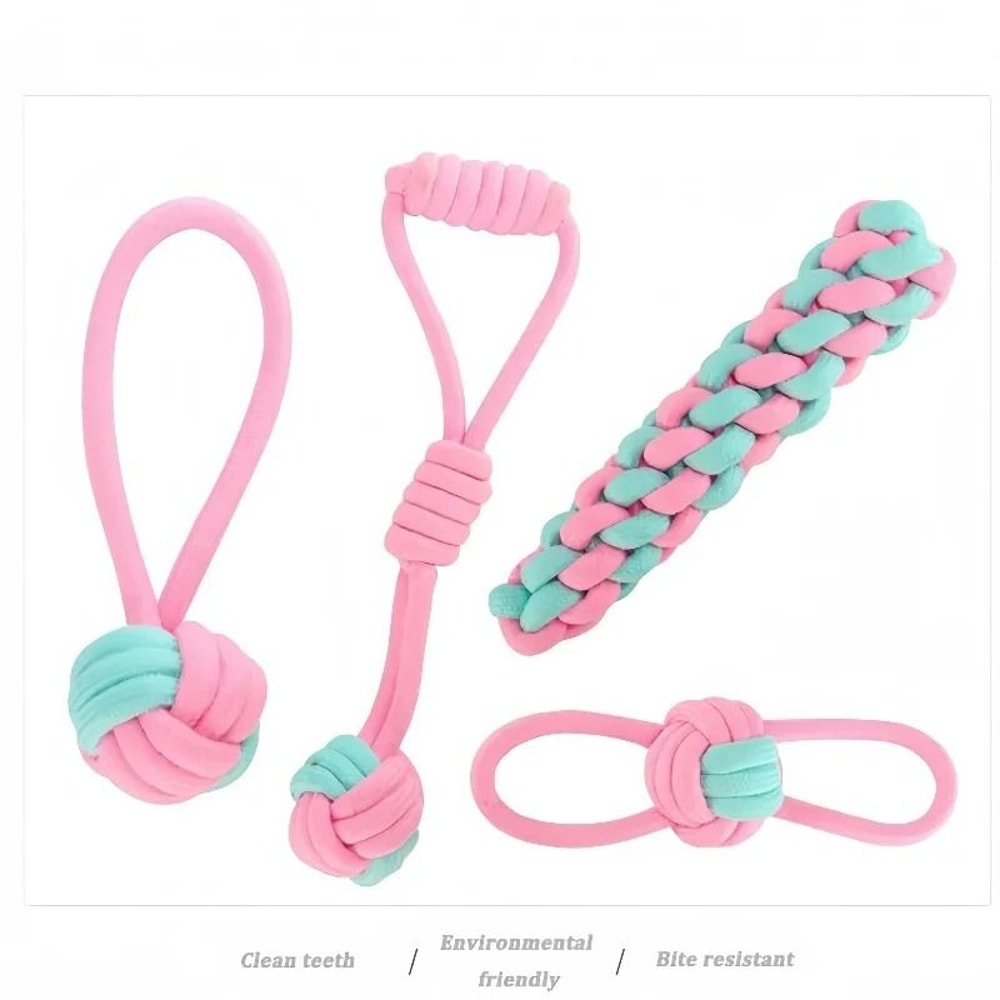 HeavyDuty Cotton Rope Ball BiteResistant Interactive Chew Toy For Dental Health 5