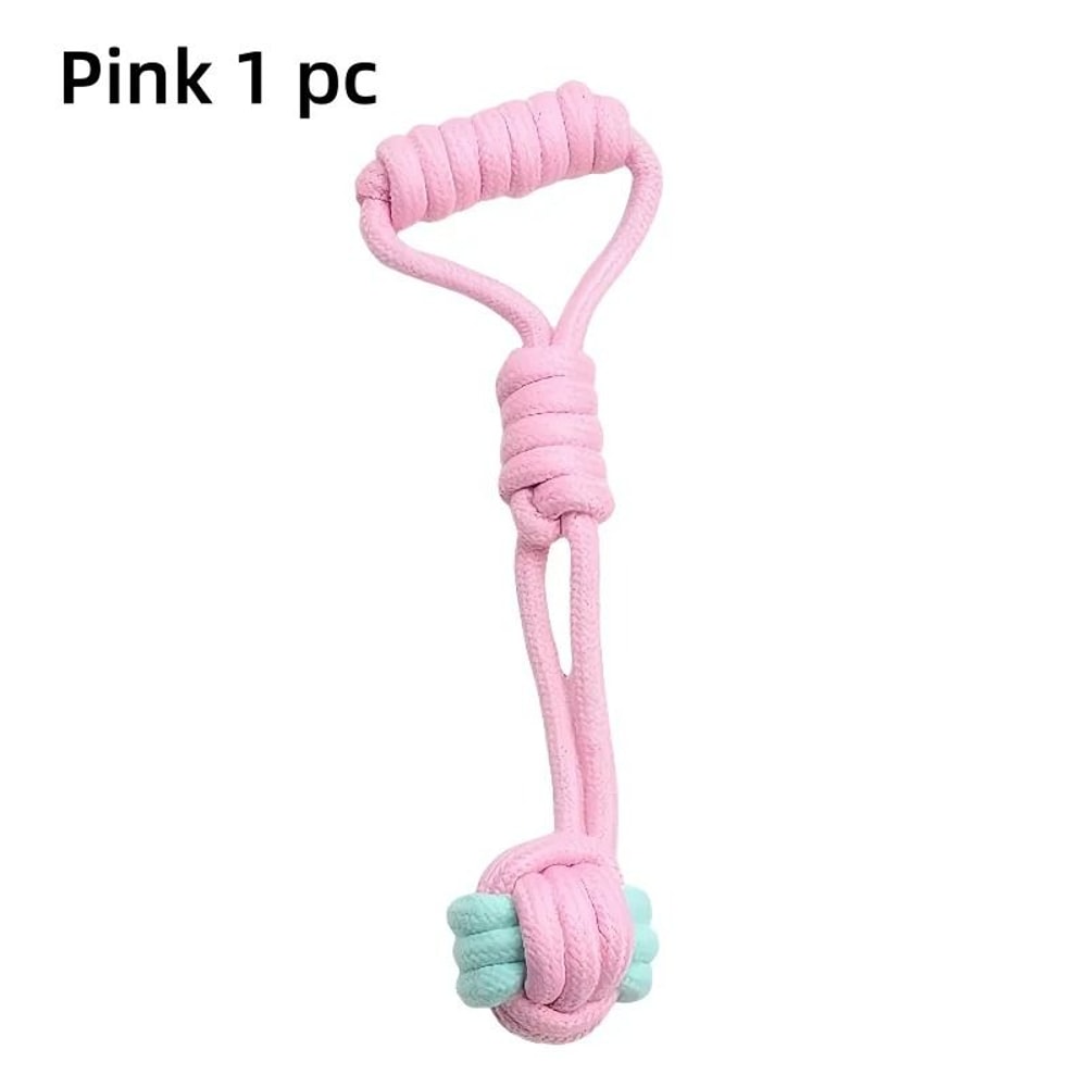 HeavyDuty Cotton Rope Ball BiteResistant Interactive Chew Toy For Dental Health 7