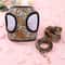 Winter Warm Pet Harness Set Soft Plush Patterned Vest Leash For Small Dogs Cats 4