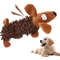 Squeaky Plush Enrichment Toy Durable AnimalShaped Dental Chew For Small Breeds Puppies 4