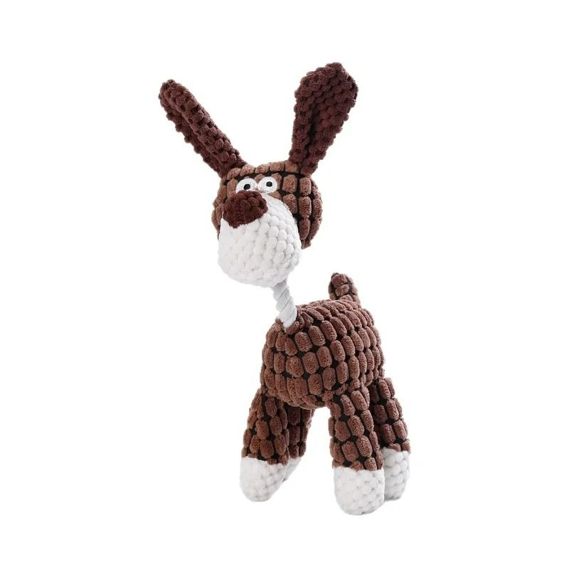 Squeaky Plush Enrichment Toy Durable AnimalShaped Dental Chew For Small Breeds Puppies 13