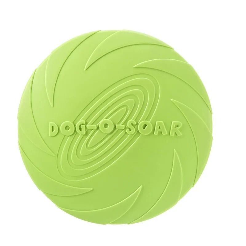 Silicone AeroDisc ChewResistant Flying Saucer Toy For Puppy Training Interactive Play 10