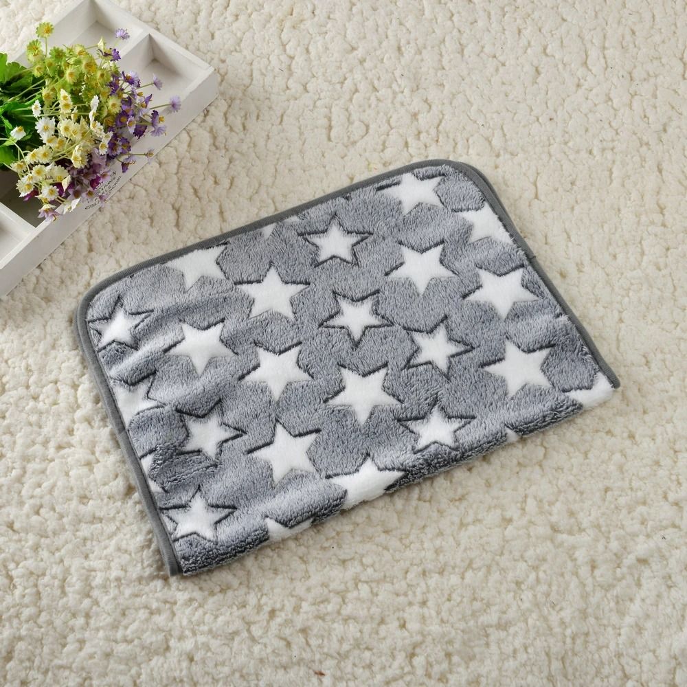 Plush Thermal Pet Mat Soft Print Sleeping Mattress Travel Blanket For Dogs Cats 9