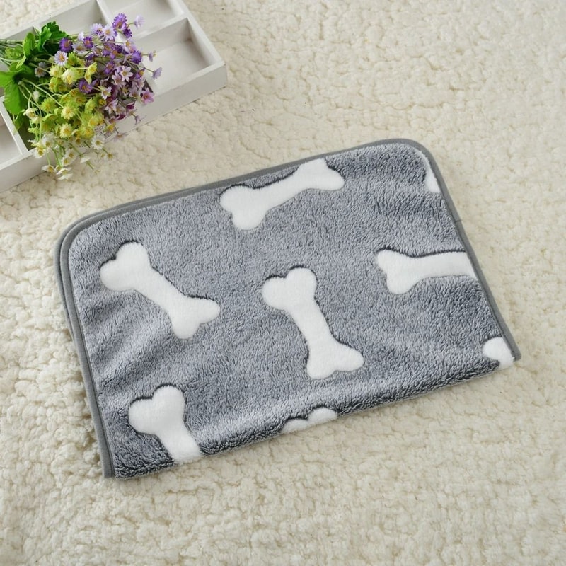 Plush Thermal Pet Mat Soft Print Sleeping Mattress Travel Blanket For Dogs Cats 10