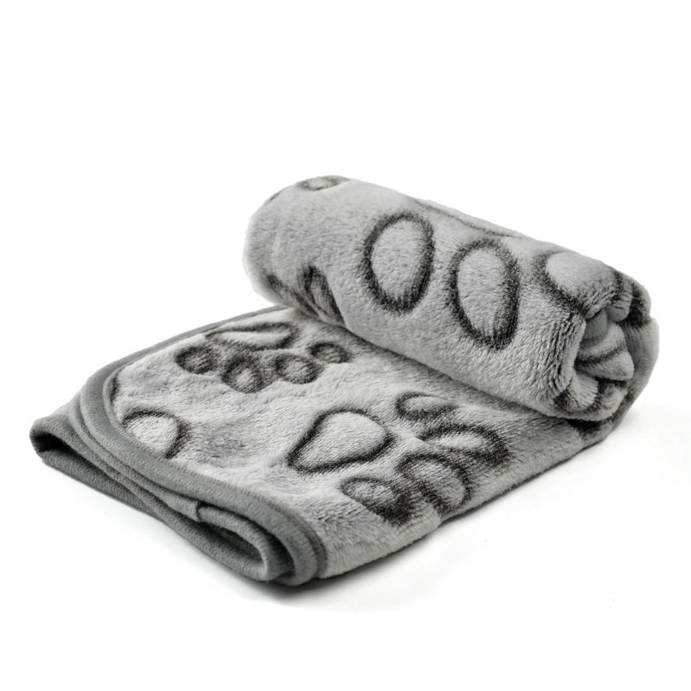 Plush Thermal Pet Mat Soft Print Sleeping Mattress Travel Blanket For Dogs Cats 1