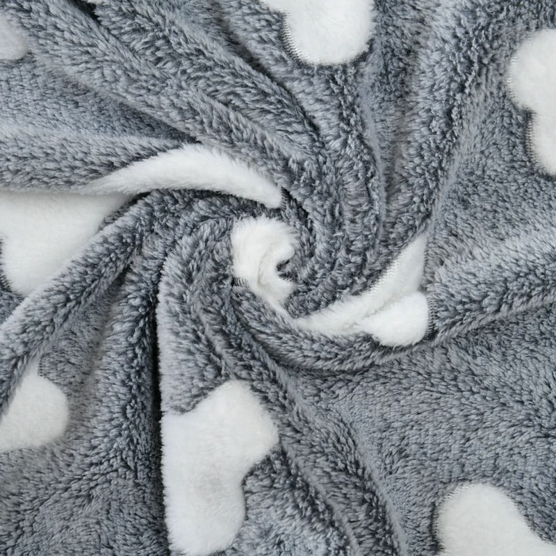 Plush Thermal Pet Mat Soft Print Sleeping Mattress Travel Blanket For Dogs Cats 5