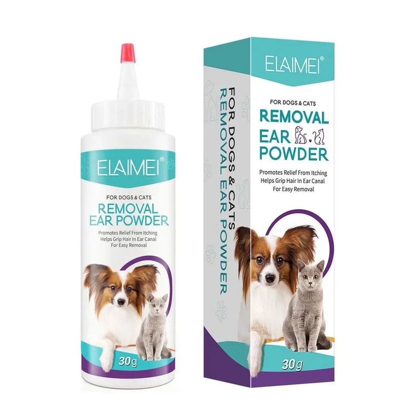 Pet Ear Health Powder Painless Hair Removal Moisture Control For Dogs Cats 4