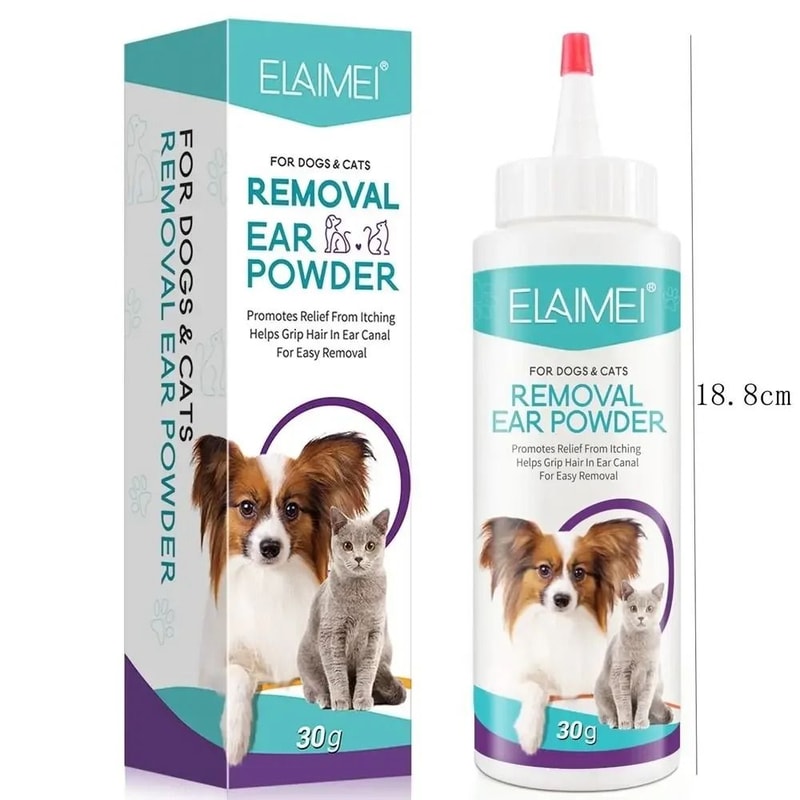 Pet Ear Health Powder Painless Hair Removal Moisture Control For Dogs Cats 5