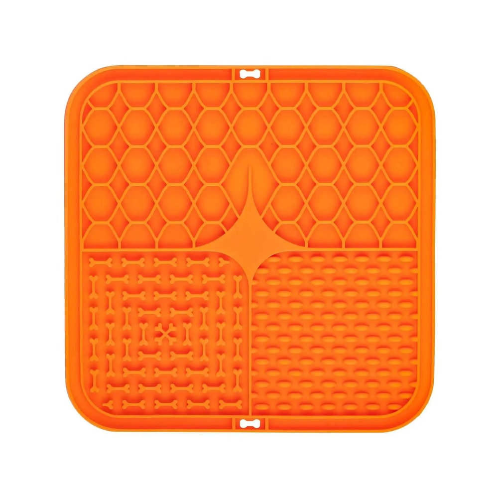Silicone Lick Mat IndustrialStrength Suction Distraction Feeder Slow Food Plate For Dogs Cats 8