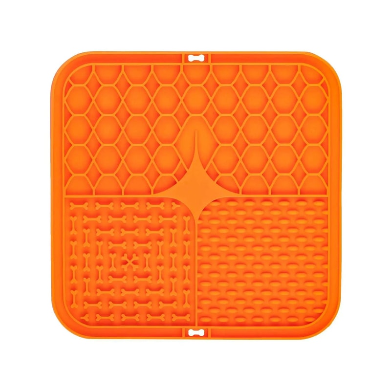 Silicone Lick Mat IndustrialStrength Suction Distraction Feeder Slow Food Plate For Dogs Cats 8