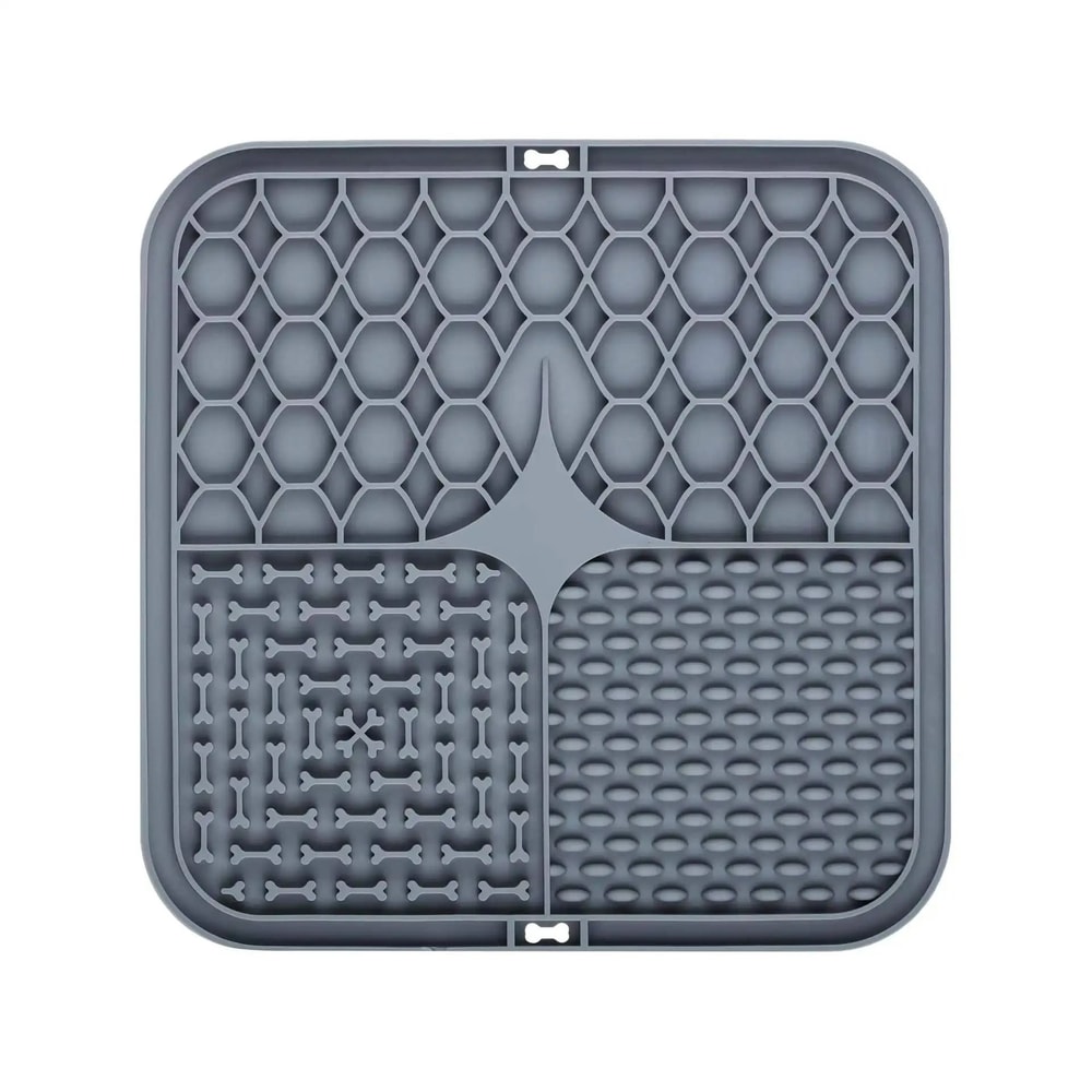 Silicone Lick Mat IndustrialStrength Suction Distraction Feeder Slow Food Plate For Dogs Cats 10