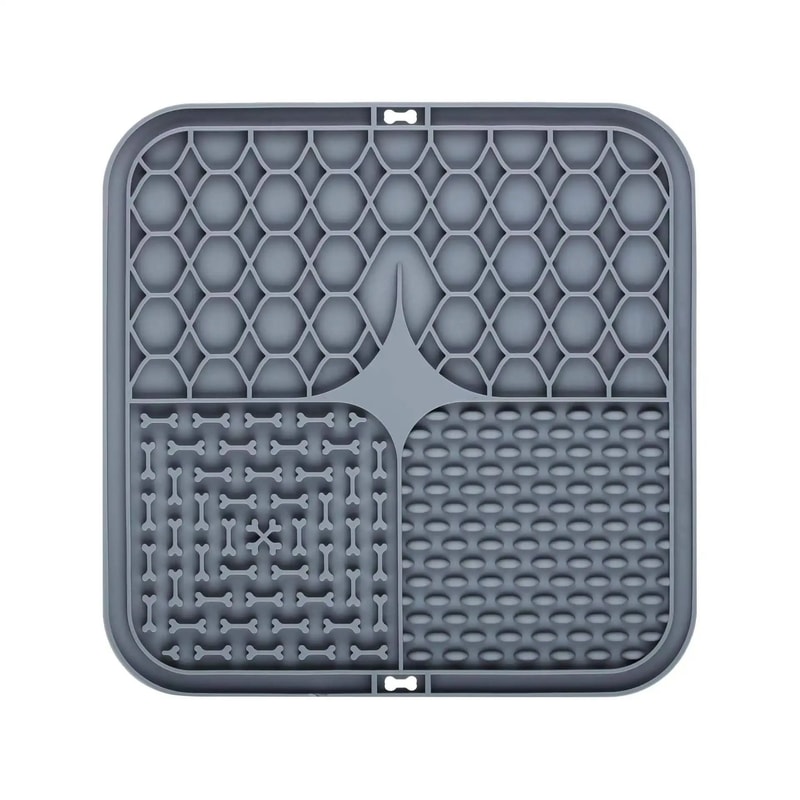 Silicone Lick Mat IndustrialStrength Suction Distraction Feeder Slow Food Plate For Dogs Cats 10