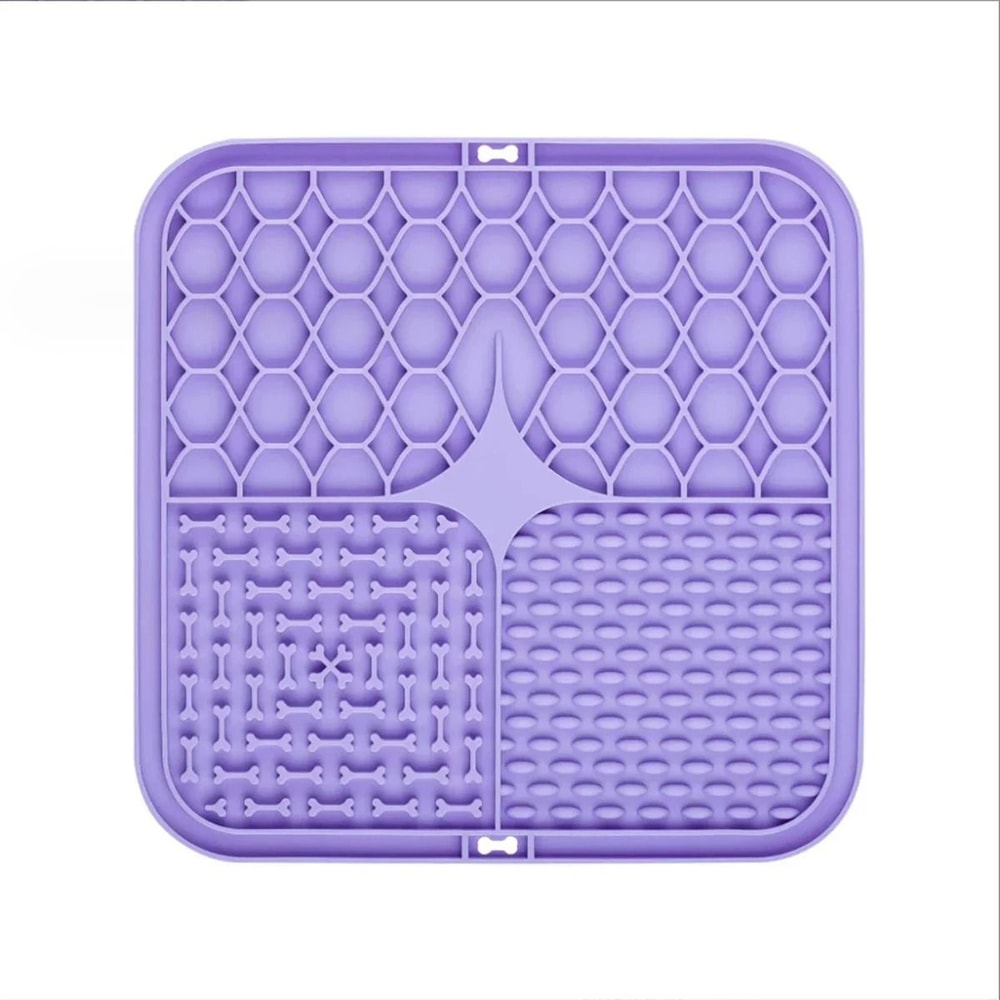 Silicone Lick Mat IndustrialStrength Suction Distraction Feeder Slow Food Plate For Dogs Cats 11