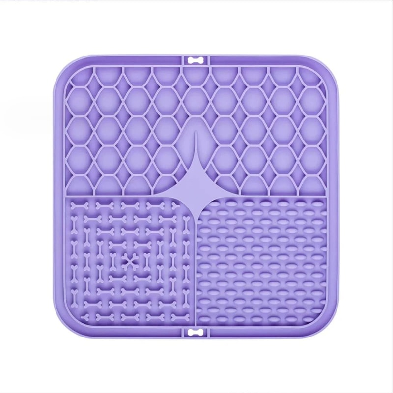Silicone Lick Mat IndustrialStrength Suction Distraction Feeder Slow Food Plate For Dogs Cats 11