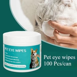 tear stain remover wipes – hygienic eye cleaning tissues for cats & dogs (100-piece value pack)