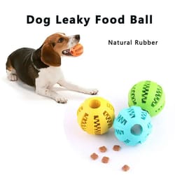 interactive treat-dispensing ball – high-elasticity natural rubber dental chew & iq puzzle toy