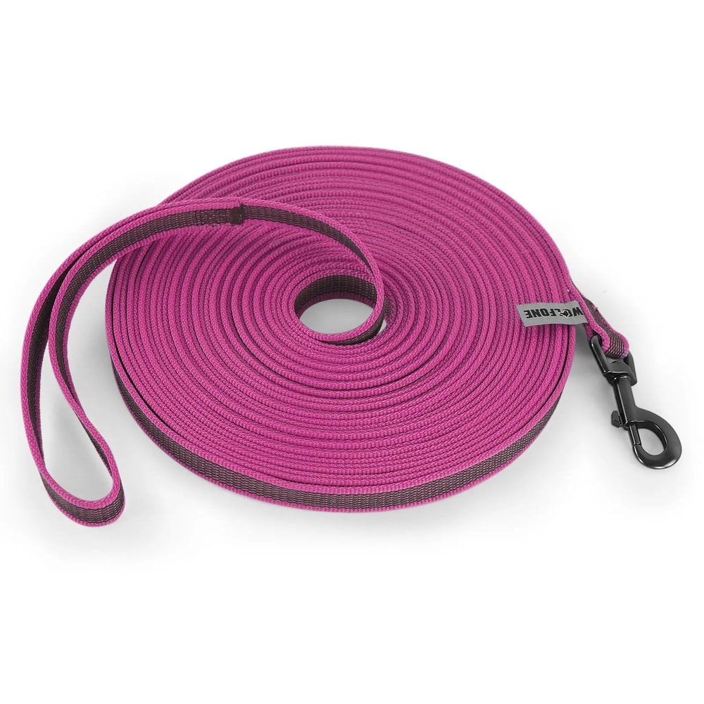 LatexThreaded NonSlip Training Leash HighGrip Long Line For Precision Recall Outdoor Training 12