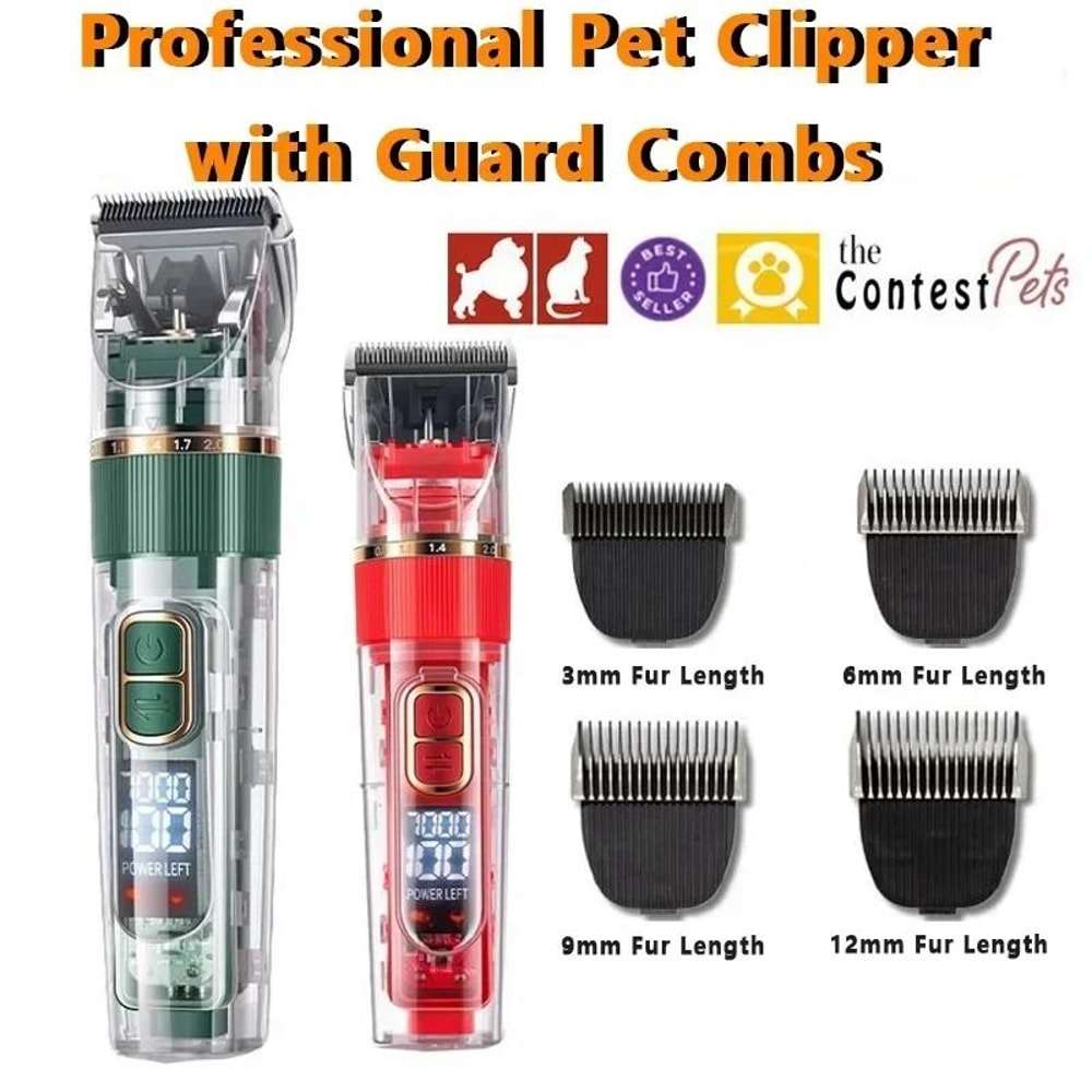HighTorque Pet Grooming Clipper Digital Display Cordless Shaver Precision Trimmer For Dogs Cats 1