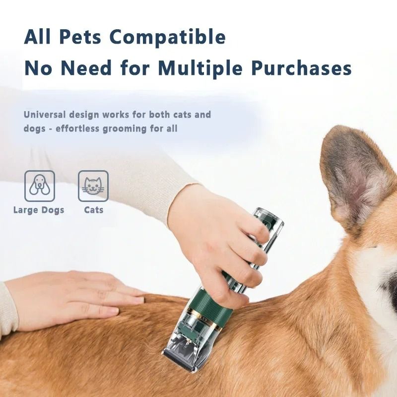 HighTorque Pet Grooming Clipper Digital Display Cordless Shaver Precision Trimmer For Dogs Cats 3