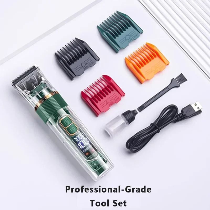 HighTorque Pet Grooming Clipper Digital Display Cordless Shaver Precision Trimmer For Dogs Cats 5