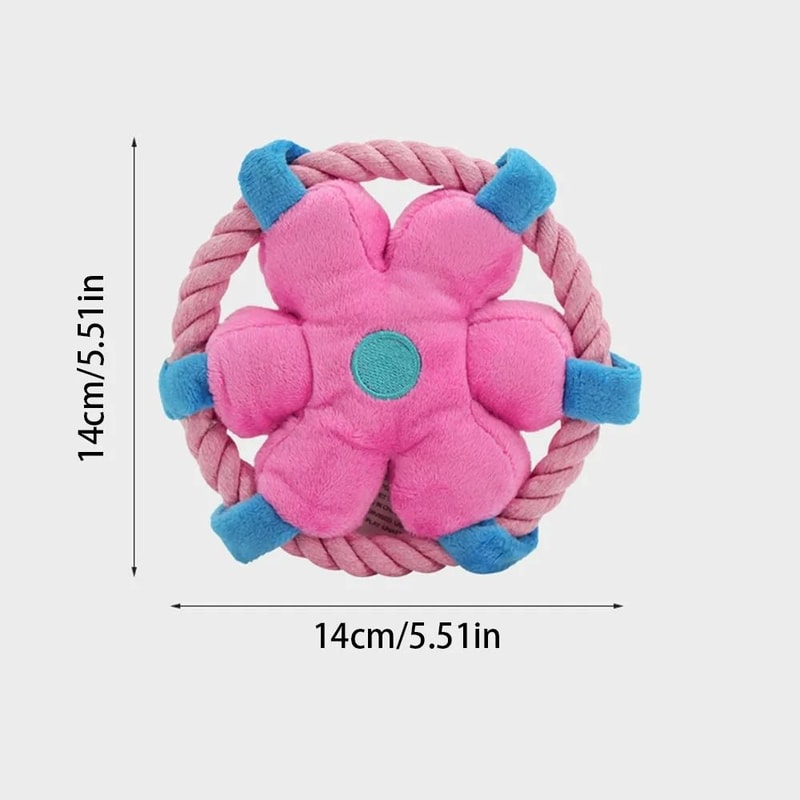 Interactive Rope Fetch Toy HeavyDuty Dental Chew Molar Training Tool For Active Dogs 5