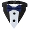 Tuxedo Wedding Bib Collar Adjustable Formal Bow Tie Bandana For Dogs Cats 6