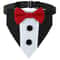 Tuxedo Wedding Bib Collar Adjustable Formal Bow Tie Bandana For Dogs Cats 8
