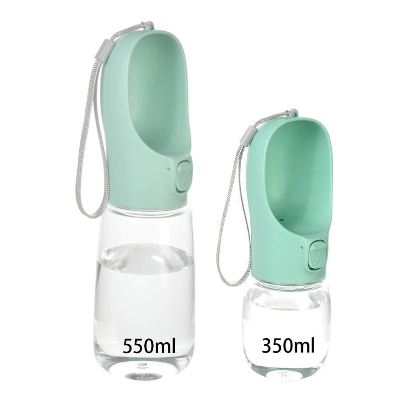 Portable Pet Travel Bottle LeakProof Outdoor Water Dispenser With WideAngle Drinking Trough 12