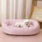 Floral AllSeason Pet Bed Premium Orthopedic Sleeping Pad Ergonomic Sofa For French Bulldogs Cats 1