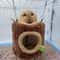 Tree Stump Pet Hideout Thermal Fleece Rodent Hammock Hanging Nest For Hamsters Rats Small Animal 1