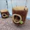 Tree Stump Pet Hideout Thermal Fleece Rodent Hammock Hanging Nest For Hamsters Rats Small Animal 5