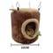 Tree Stump Pet Hideout Thermal Fleece Rodent Hammock Hanging Nest For Hamsters Rats Small Animal 7