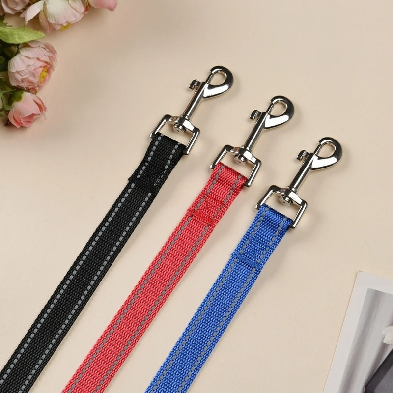 HighTensile Reflective Nylon Leash LongDistance Training Lead Secure Walking Lanyard For Small To 4