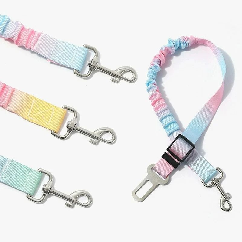 Gradient Safety Restraint Adjustable Car Seatbelt HighTensile Tether For All Dog Breeds 1