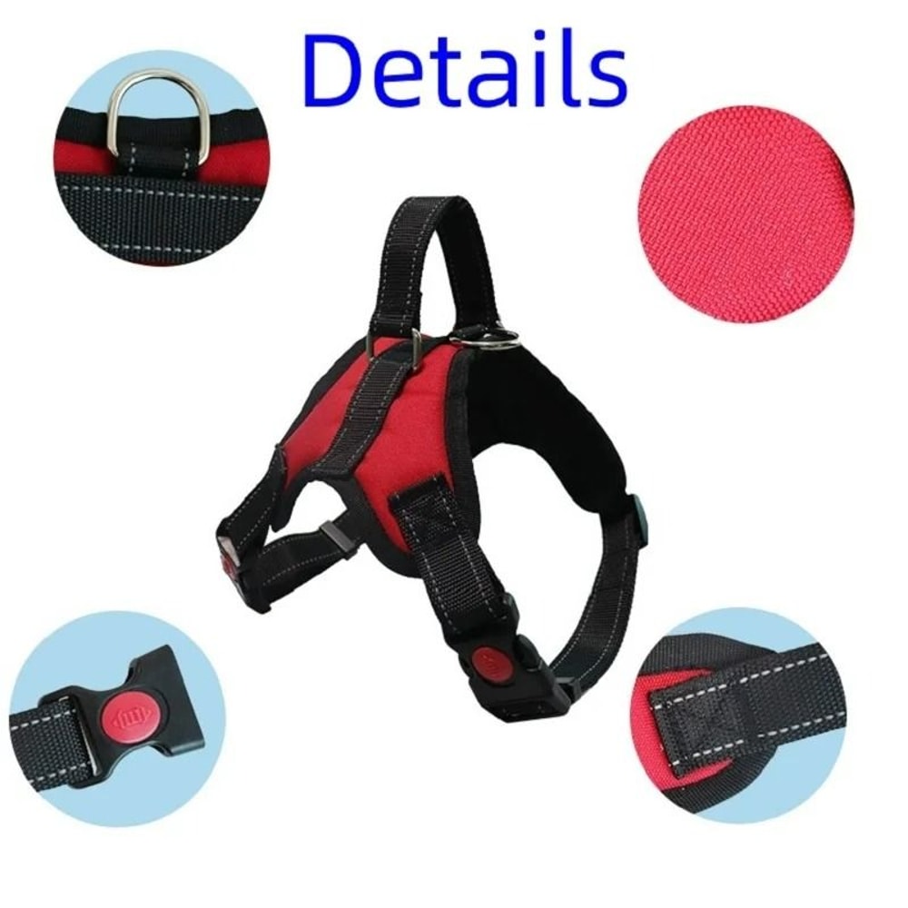 HighTensile Ergonomic Harness Reinforced NoChoke Vest For Small Medium And Large Dogs 6
